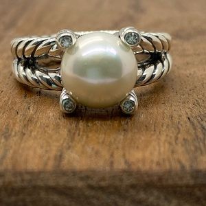 David Yurman Diamond Pearl ring